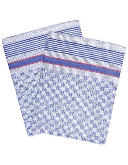 Grubentuch (10-er Pack) - Blue (checked)