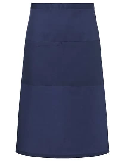Bistroschürze Basic mit Tasche - Navy (ca. Pantone 533C)