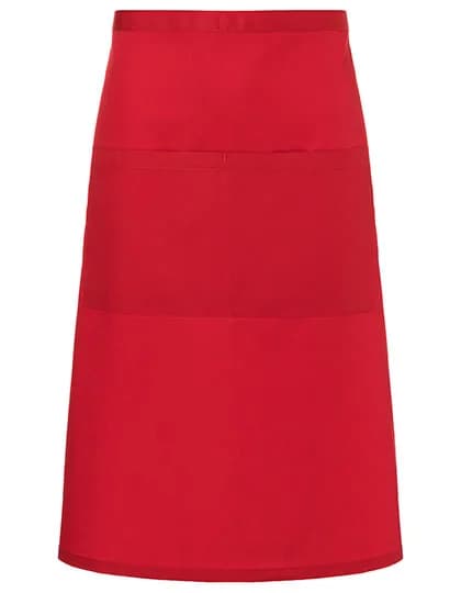 Bistroschürze Basic mit Tasche - Red (ca. Pantone 186C)