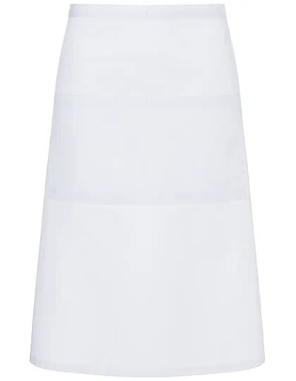 Bistroschürze Basic mit Tasche - White