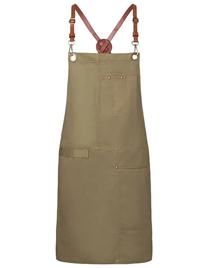 Latzschürze Urban X-Style - Khaki (ca. Pantone 7497 C)