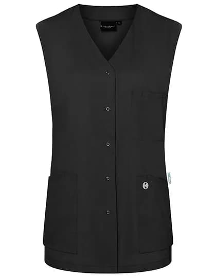 Ärmelloser Damenkasack Essential - Black (ca. Pantone 419C)