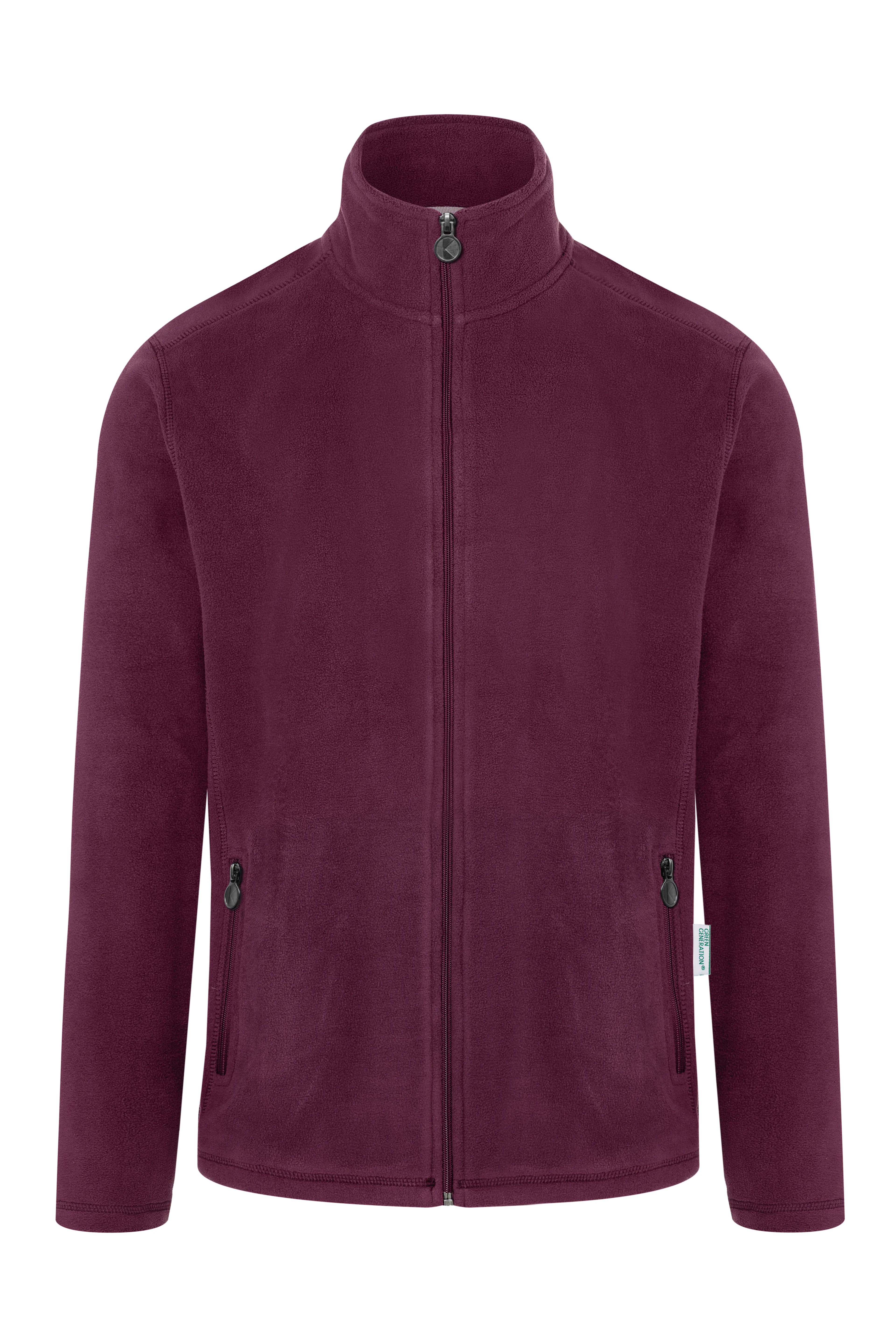 Herren Workwear Fleecejacke Warm-Up - Aubergine (ca. Pantone 5185C)