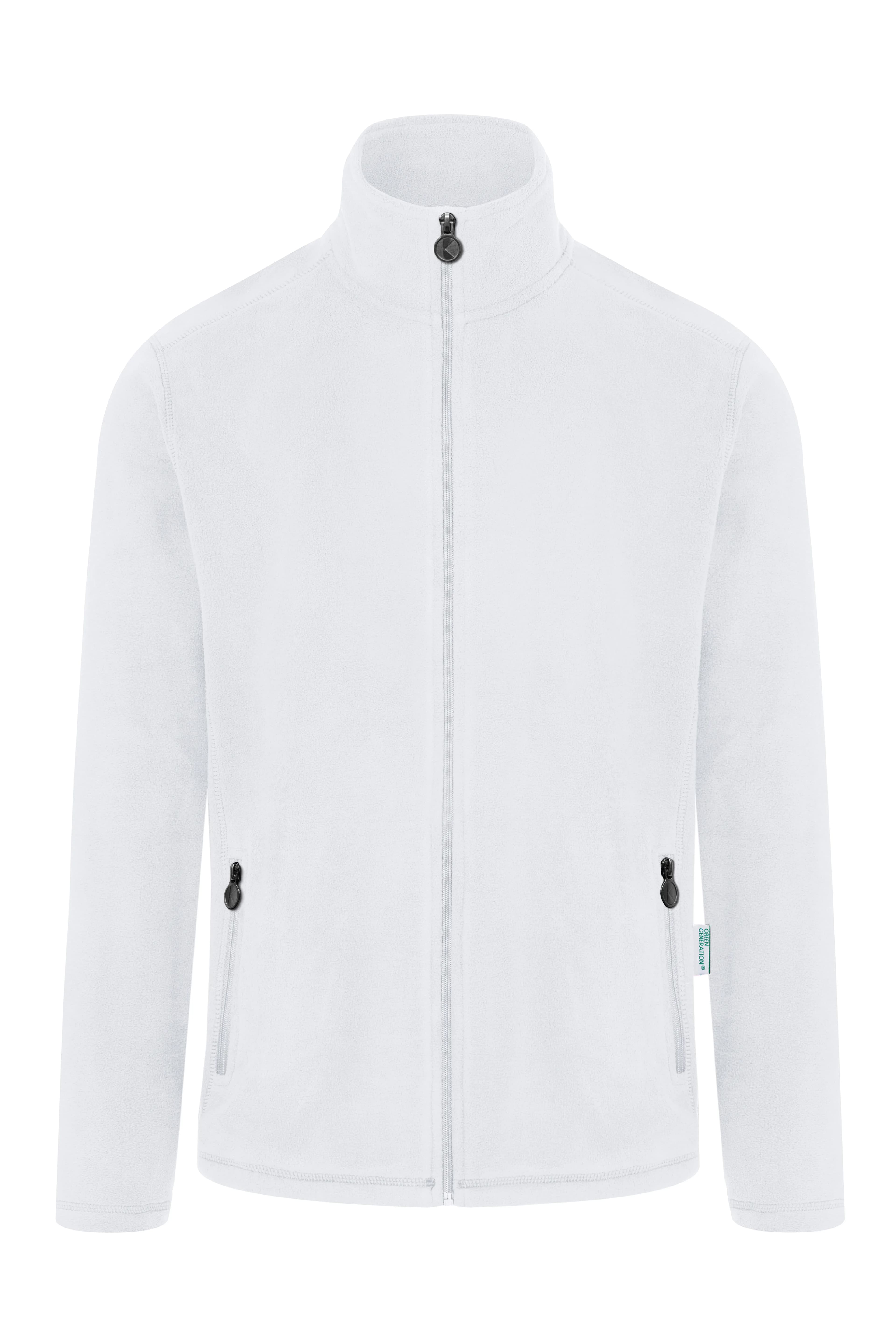 Herren Workwear Fleecejacke Warm-Up - White