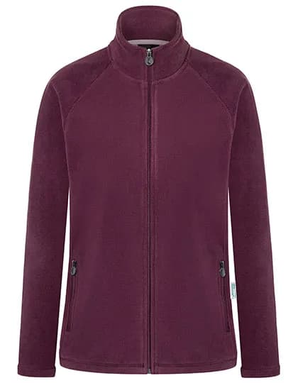 Damen Workwear Fleecejacke Warm-Up - Aubergine (ca. Pantone 5185C)