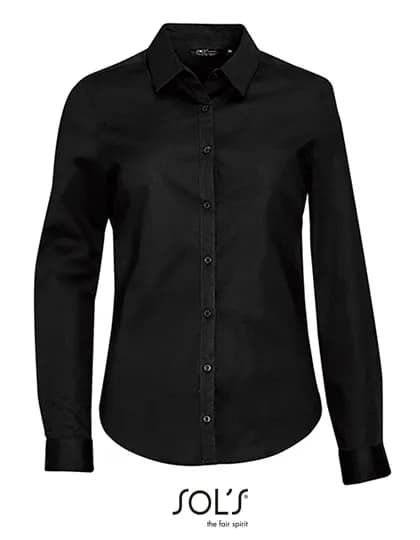 Women´s Long Sleeve Stretch Shirt Blake - Black