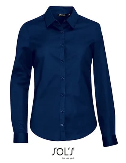 Women´s Long Sleeve Stretch Shirt Blake - Dark Blue