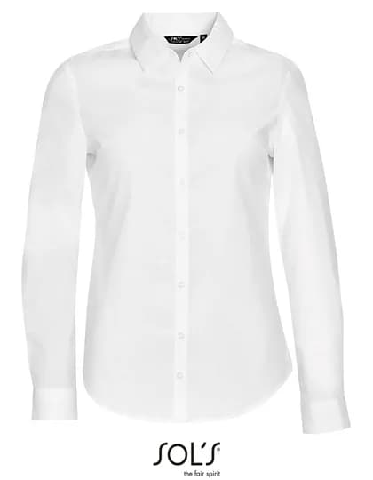 Women´s Long Sleeve Stretch Shirt Blake - White