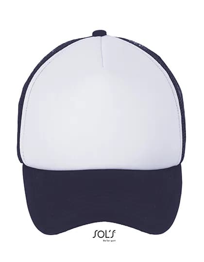 Bubble Cap - White/French Navy