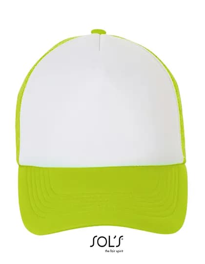 Bubble Cap - White/Neon Green