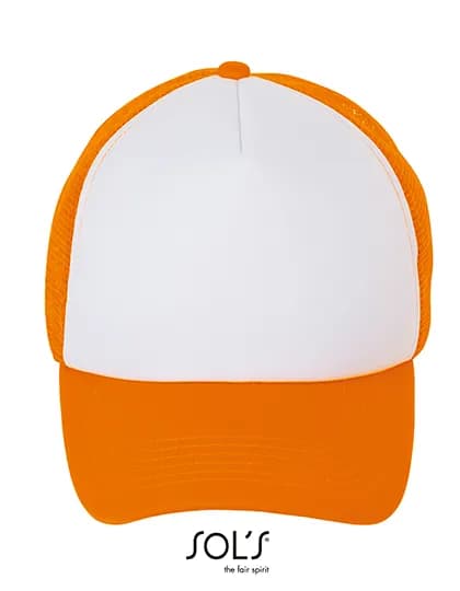 Bubble Cap - White/Neon Orange