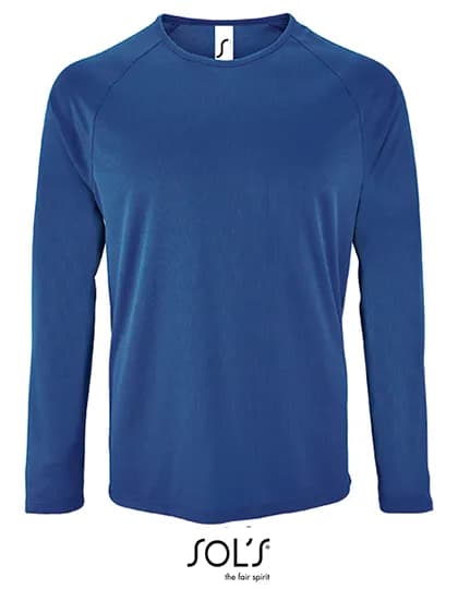 Men´s Long Sleeve Sports T-Shirt Sporty - Royal Blue 241
