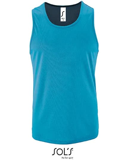 Men´s Sports Tank Top Sporty - Aqua