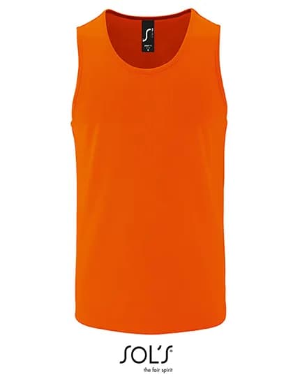 Men´s Sports Tank Top Sporty - Neon Orange