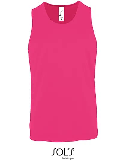 Men´s Sports Tank Top Sporty - Neon Pink