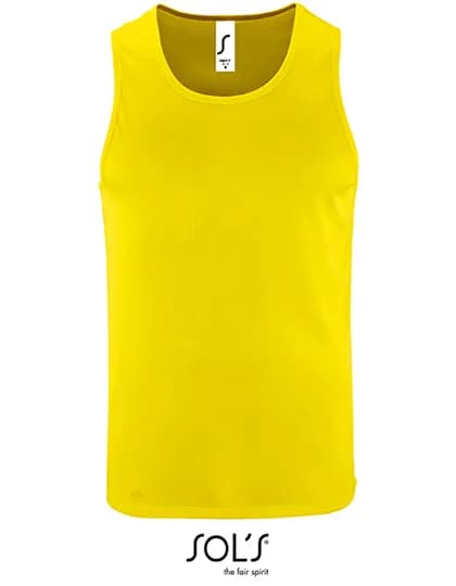 Men´s Sports Tank Top Sporty - Neon Yellow