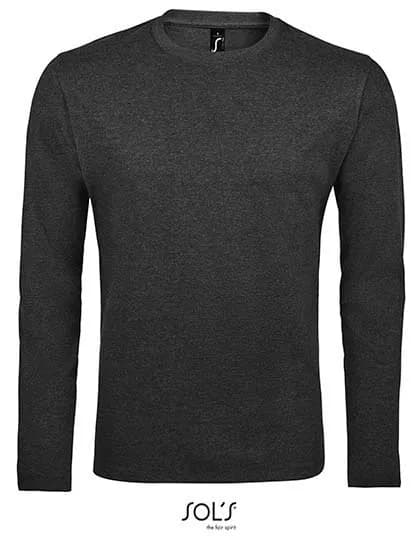 Men´s Long Sleeve T-Shirt Imperial - Charcoal Melange