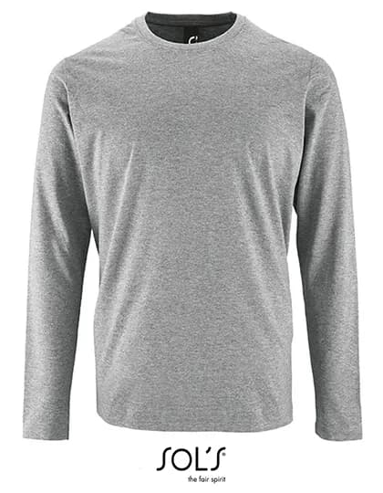 Men´s Long Sleeve T-Shirt Imperial - Grey Melange