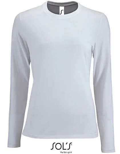 Women´s Long Sleeve T-Shirt Imperial - White
