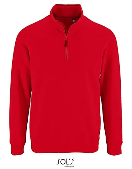 Men´s Zip High Collar Sweatshirt Stan - Red