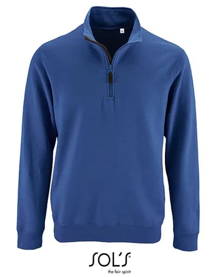 Men´s Zip High Collar Sweatshirt Stan - Royal Blue 241