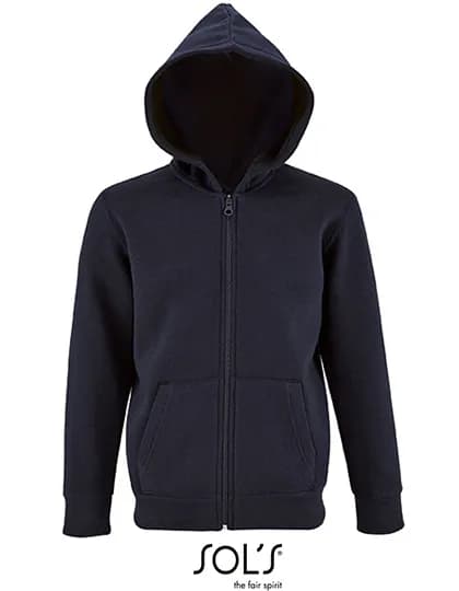 Kids´ Zip Hoodie Stone - French Navy
