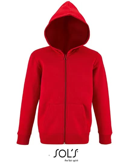 Kids´ Zip Hoodie Stone - Red