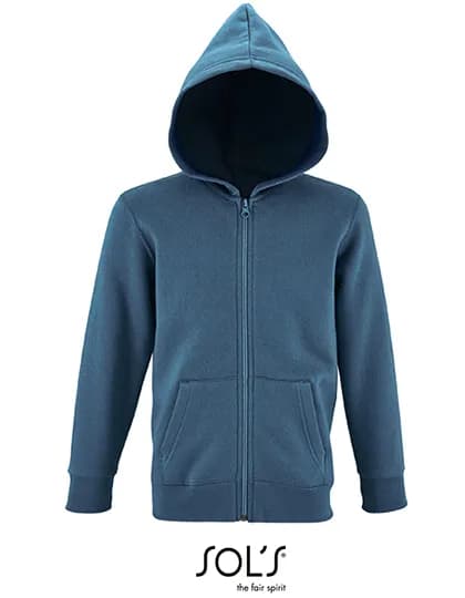 Kids´ Zip Hoodie Stone - Slate Blue