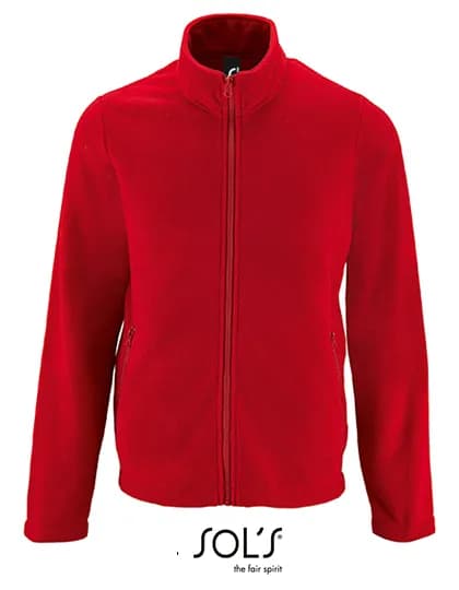Men´s Plain Fleece Jacket Norman - Red