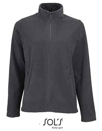 Women´s Plain Fleece Jacket Norman - Charcoal Grey (Solid)