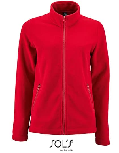 Women´s Plain Fleece Jacket Norman - Red
