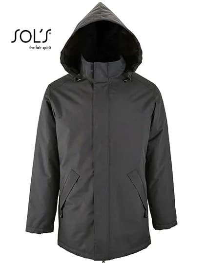 Unisex Jacket With Padded Lining Robyn - Charcoal Grey (Solid)
