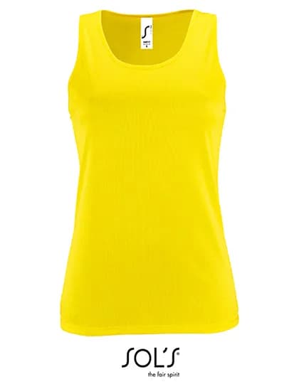 Women´s Sports Tank Top Sporty - Neon Yellow