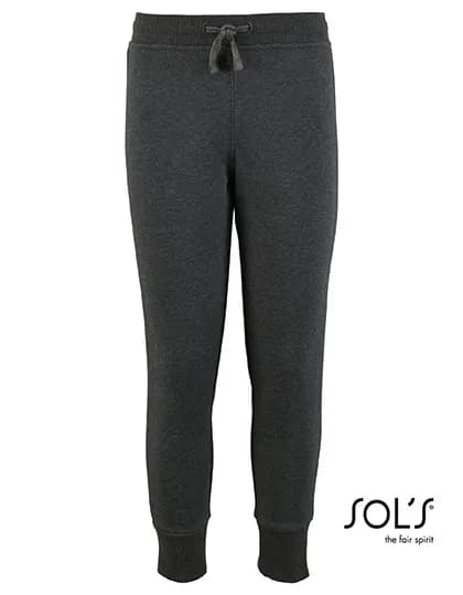 Kids´ Slim Fit Jogging Pants Jake - Charcoal Melange