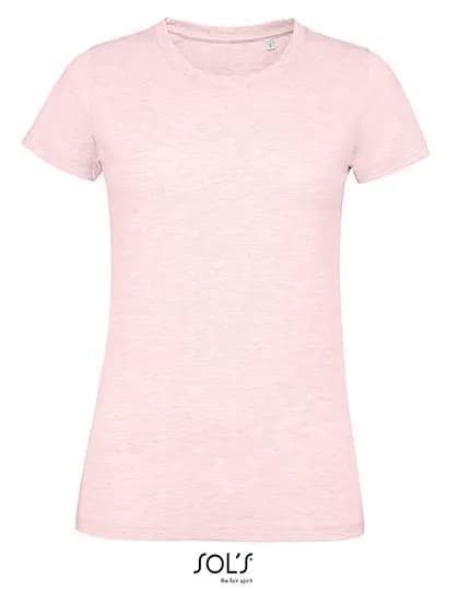 Women´s Round Neck Fitted T-Shirt Regent - Heather Pink