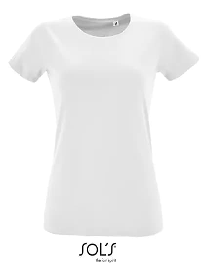 Women´s Round Neck Fitted T-Shirt Regent - White