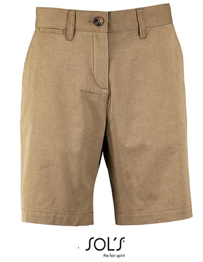 Women´s Chino Bermuda Shorts Jasper - Chestnut
