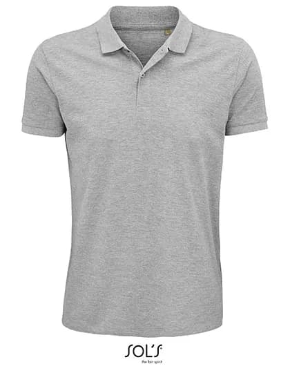 Men´s Planet Polo Shirt - Grey Melange