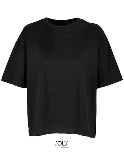 Women´s Boxy Oversized T-Shirt - Deep Black