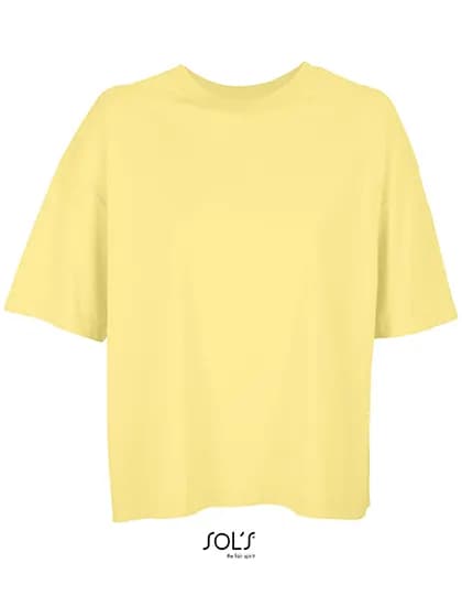 Women´s Boxy Oversized T-Shirt - Light Yellow
