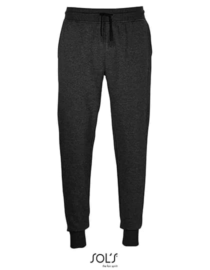 Unisex Jumbo Fleece Jog Pants - Charcoal Melange