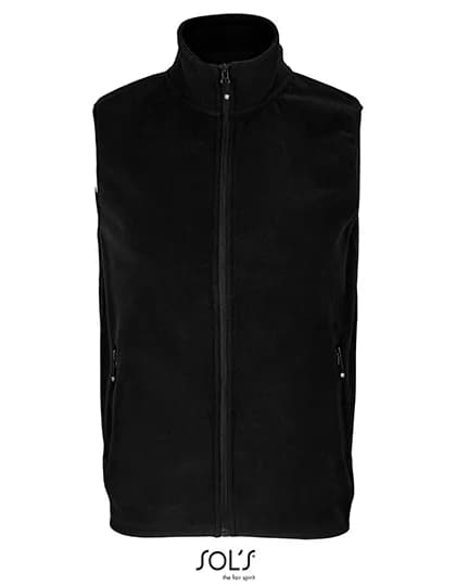 Unisex Factor Zipped Fleece Bodywarmer - Black