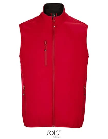 Men´s Falcon Zipped Softshell Bodywarmer - Pepper Red