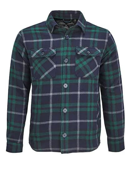 Unisex Checkered Overshirt Noah - Green Empire