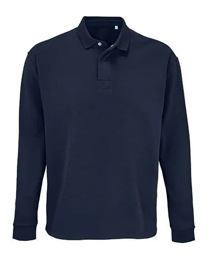 Unisex Polo Collar Sweatshirt Heritage - French Navy