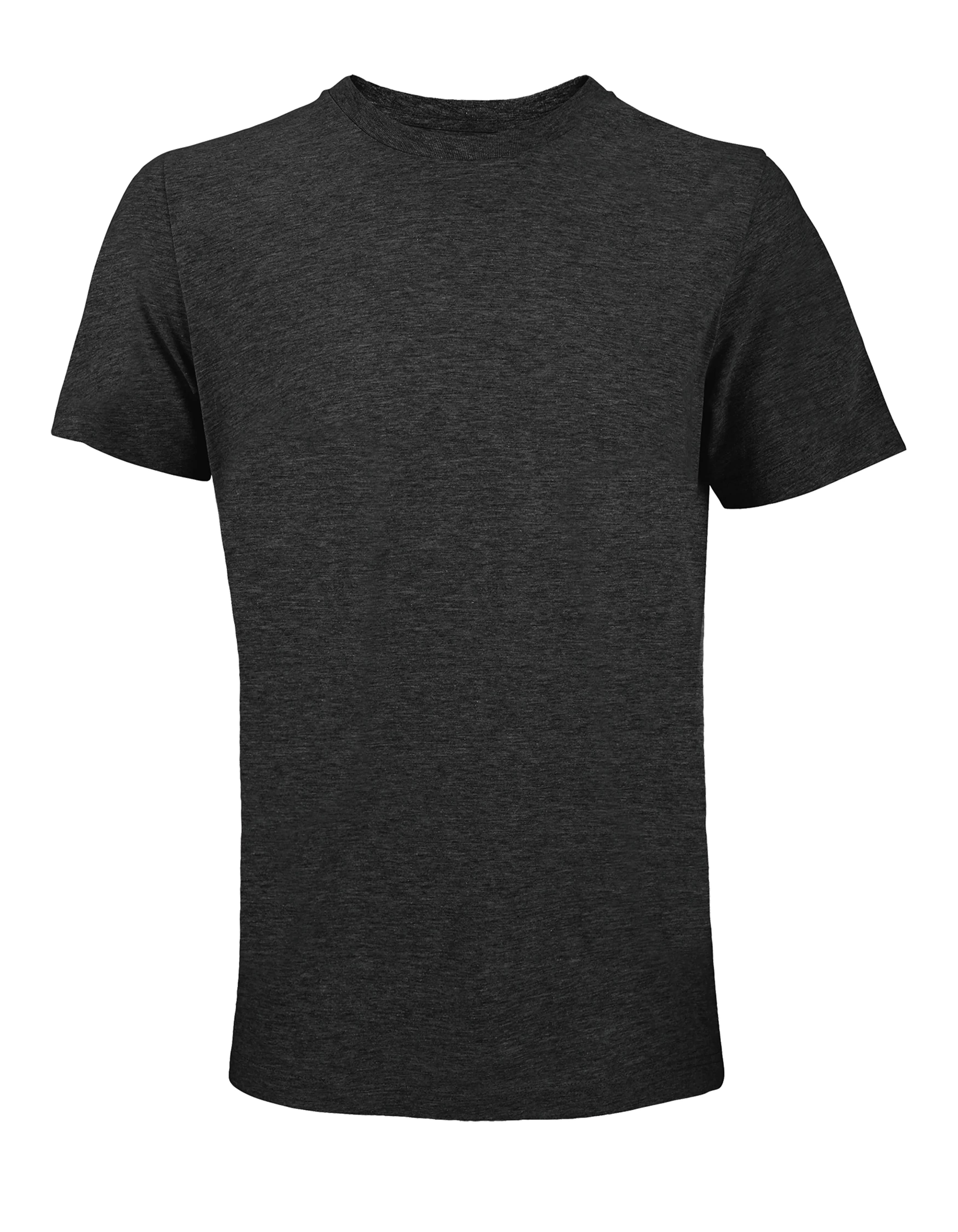 Unisex Round Neck T-Shirt Tuner - Charcoal Melange