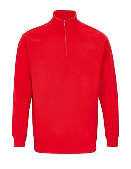 Unisex 1/4 Zip Sweatshirt Conrad - Bright Red