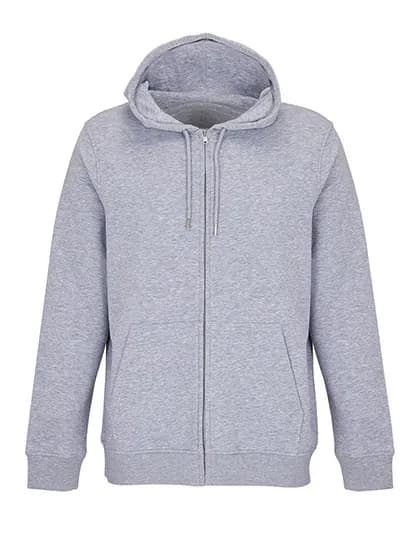 Unisex Full-Zip Hoodie Calipso - Grey Melange
