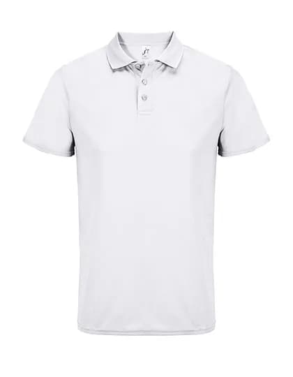 Unisex Pitcher Sports Polo Shirt - White