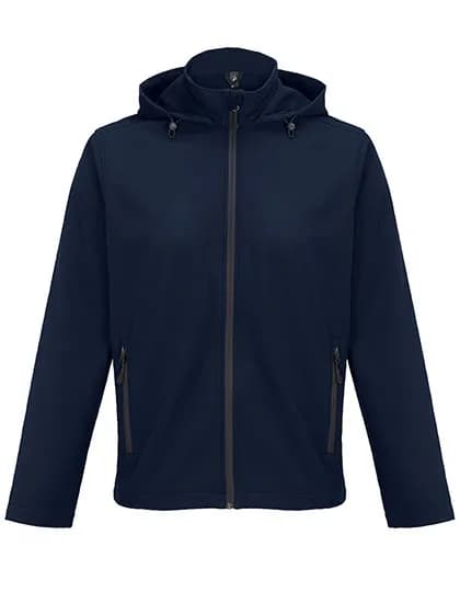 Men´s Race Softshell Hooded Jacket - French Navy